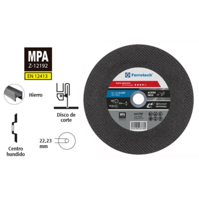 Disco Corte Inox 230x2 23776 FERROTECH