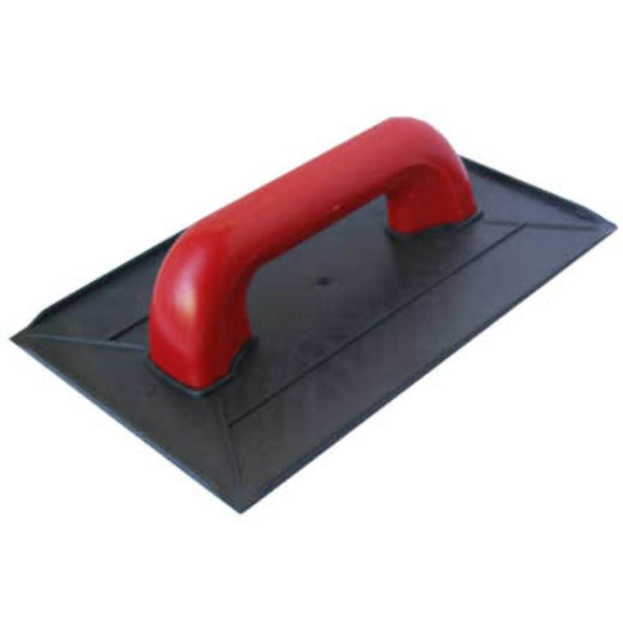 Talocha plástico rectangular 235x180mm. Negro. Mango plástico rojo 26444 Ferrotech