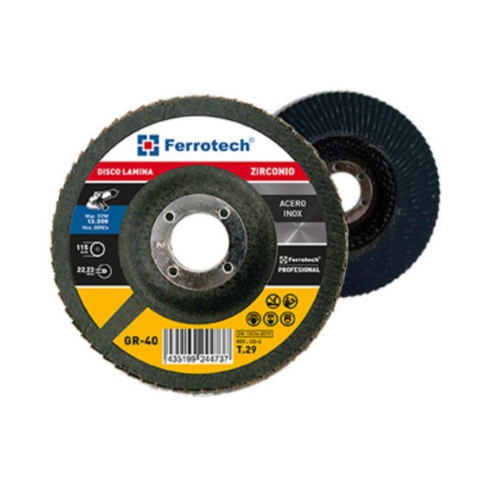 Disco Laminas 125MM G80 CIRCONIO 26547 FERROTECH