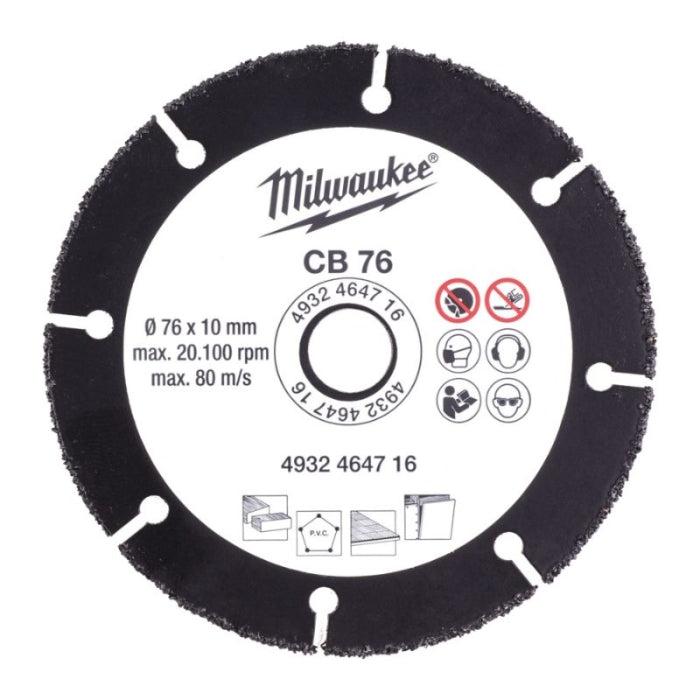 Disco Grano TCT 76MM 4932464716 MILWAUKEE