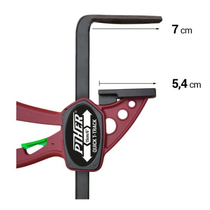 Mini Quick T-Track 15 cm 52101 PIHER