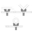 TMB - base para Tubos con barra 28x40 PIHER