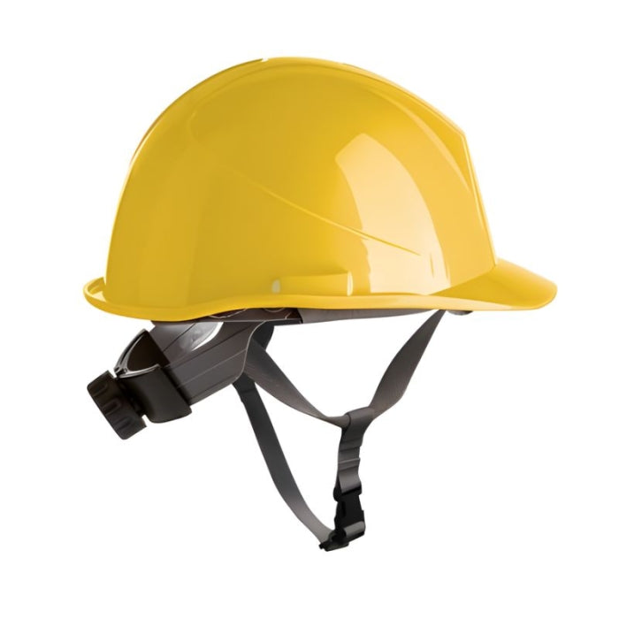 Casco HDPE Con Barboquejo y Regulación AMARILLO 80530 SAFETOP