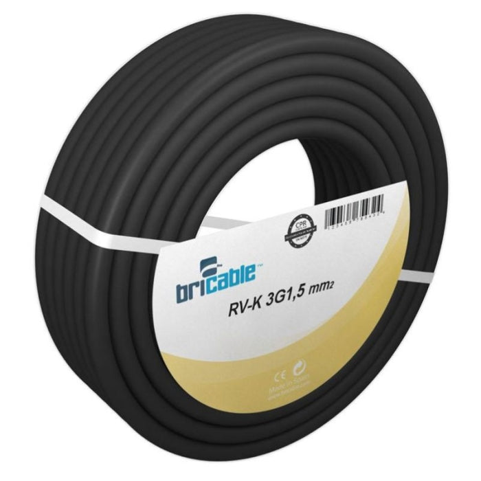 Manguera De 1KW RVK 3G1,5 100MT NEGRO