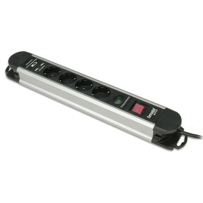 Regleta Base Múltiple 4 Tomas y 2 USB Interruptor y Cable 1,5mts FAMATEL