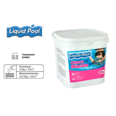 Cloro rápido en polvo 1Kg. Tratamiento de choque. LQP-008-1 Liquid Pool