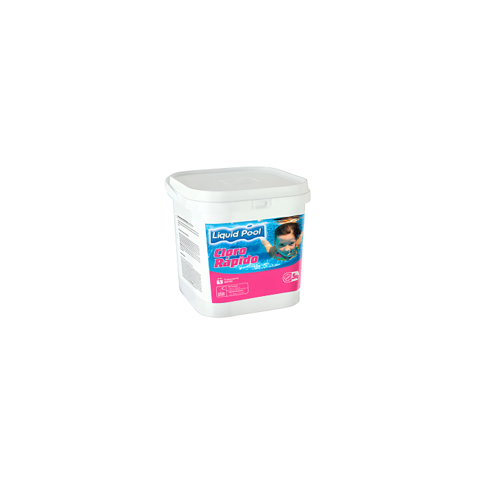 Cloro rápido en polvo 5Kg. Tratamiento de choque.  LQP-008-5 Liquid Pool