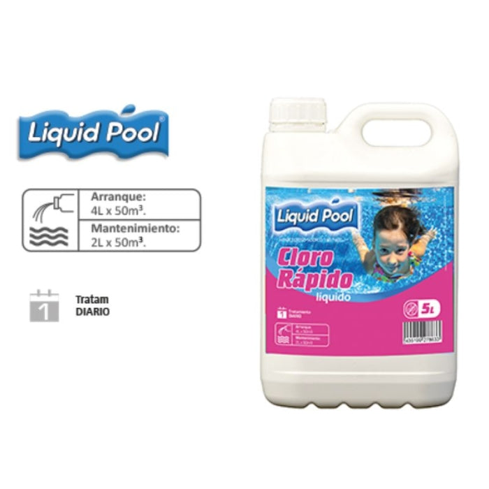 Cloro rápido líquido 5L. LQP-008L-5 Liquid Pool
