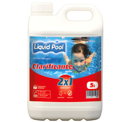 Floculante clarificante líquido doble efecto clarificante+antialgas 5L. CLA2x1/5L Liquid Pool