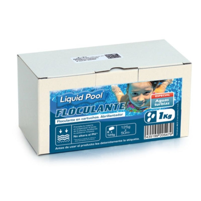 Floculante en cartuchos 1Kg (8x125g). LQP-014 Liquid Pool