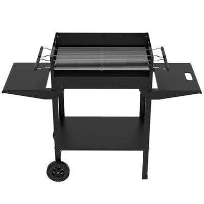 Barbacoa Carbón Trolly Con Ruedas 121X48X88CM NATUUR