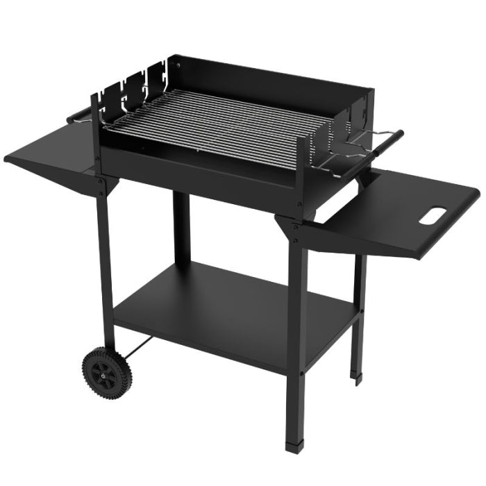 Barbacoa Carbón Trolly Con Ruedas 121X48X88CM NATUUR