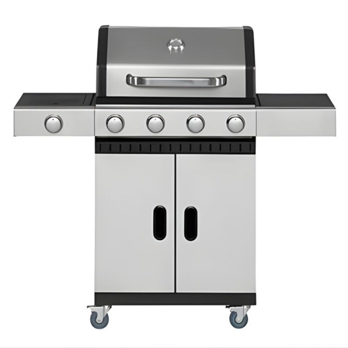 Barbacoa Gas 4 Fuegos Con Quemador Lateral IRONSIDE GARDEN