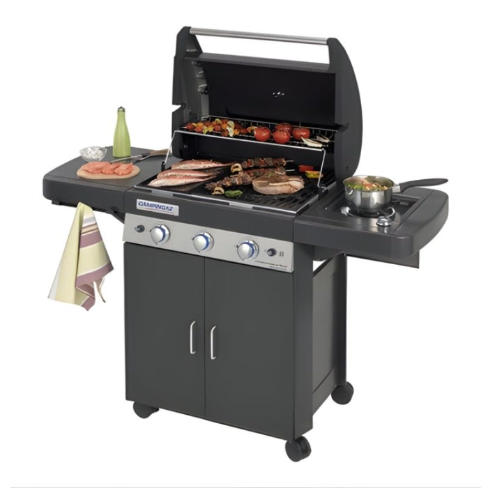 Barbacoa A Gas 3 Quemadores + Hornillo Plus DARK 9.600 + 2.300 W CAMPINGAZ