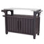 Mesa Barbacoa Resina Marrón EXT. 124 X 54 X 90 CM KETER