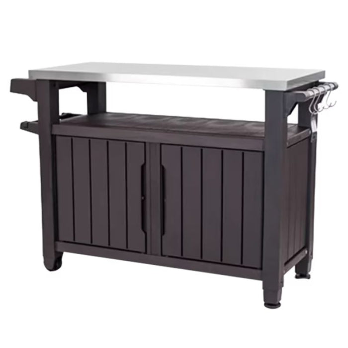 Mesa Barbacoa Resina Marrón EXT. 124 X 54 X 90 CM KETER