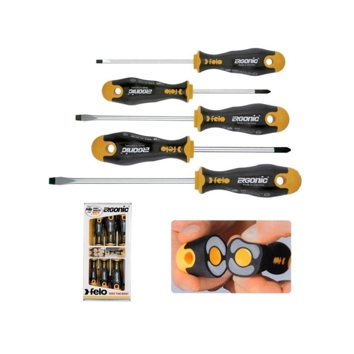 Juego 5 Destornilladores ERGONIC FELO