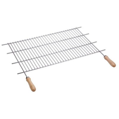 Parrilla Recortable Zinc Mango Madera 60X40 CM (CORTE 52-62 CM) SAUVIC