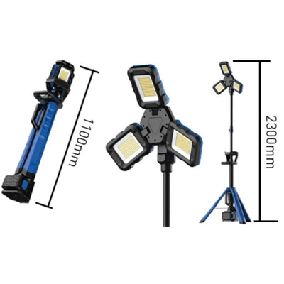 Foco de Trabajo Trípode 10000Lm Con Adaptadores EXPLORER