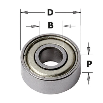 Rodamiento para Fresas B4.76mm D12,7mm 791.003.00 CMT