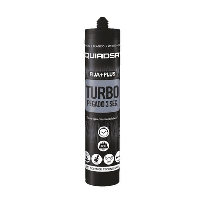 Polimero Adhesivo Negro FIJA+PLUS TURBO 290 ml QUIADSA