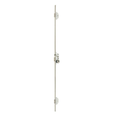 Cerradura de Embutir MCM 701-3 40mm 30+30 PLATA