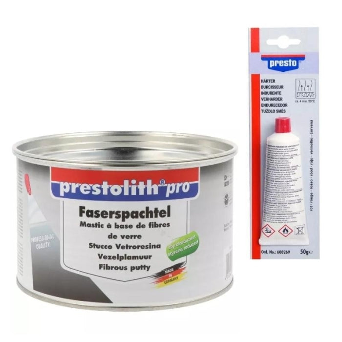 Masilla Fibra de Vidrio 1800 GR PRESTO + Catalizador