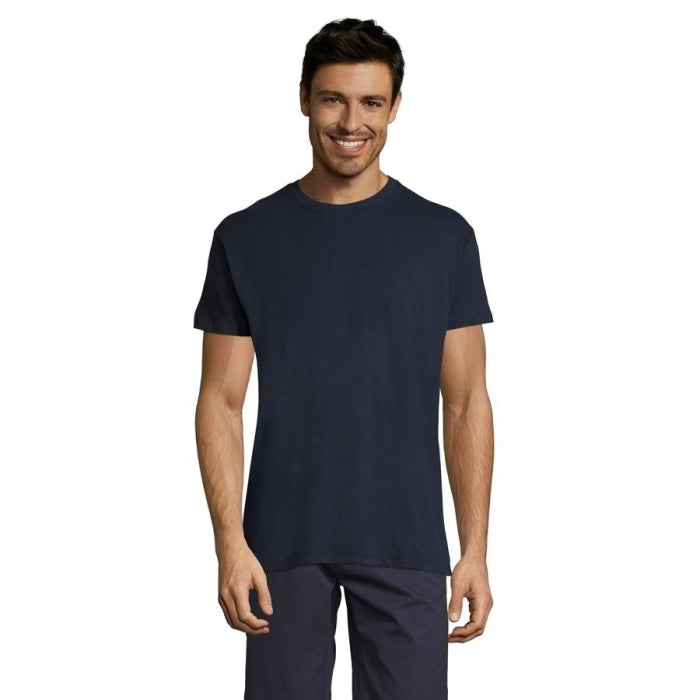 CAMISETA MANGA CORTA  AZUL MARINO T M