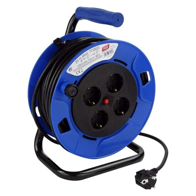 Enrollacables Extensible Cable 4 Bases 25mts 3x1,5mm TAYG