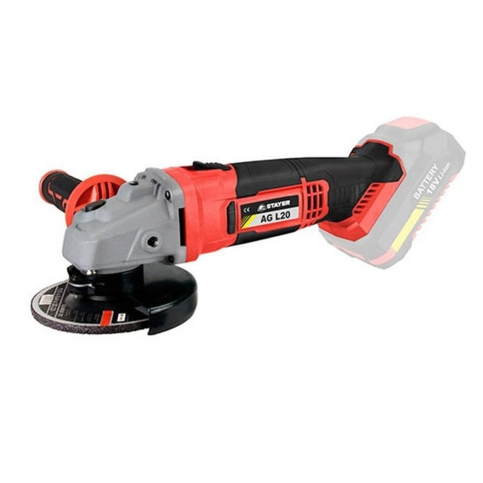 Amoladora Angular 18V + Cargador + Batería 4Ah  AG L2014 STAYER