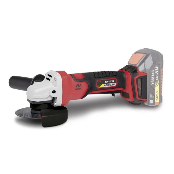 Amoladora Angular Profesional 115mm a Batería AGB L20 BRUSHLESS STAYER