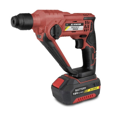 Martillo Rotativo 18V + 2 Baterías 4.0Ah + Cargador + Maletín ROCKY L2024 STAYER