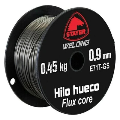 Bobina de Hilo Hueco 0,45kg 0,9mm E71T-GS STAYER