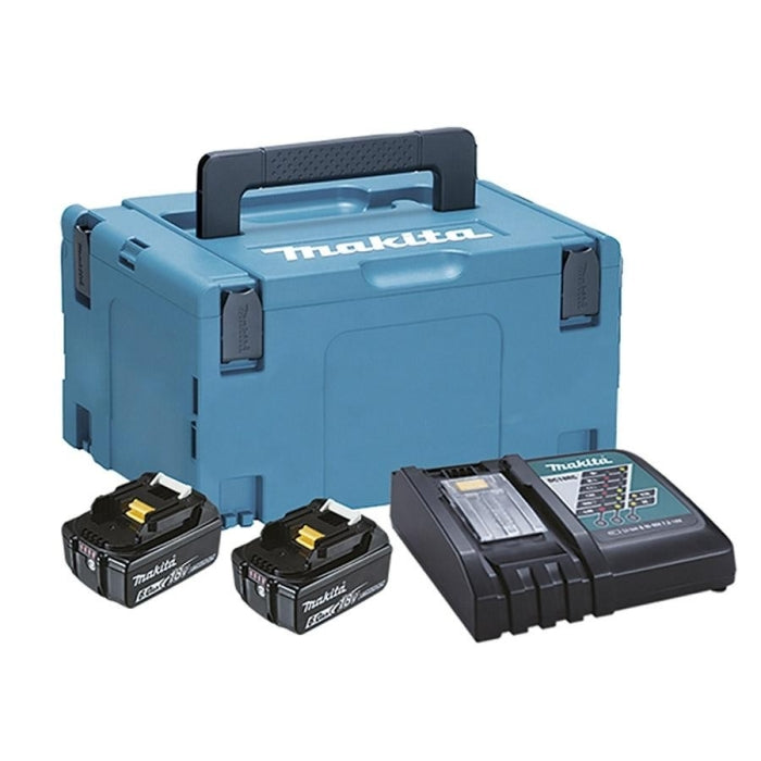 Kit de 2 Baterías 18V 6.0Ah + Cargador + Maletín 198116-4 MAKITA