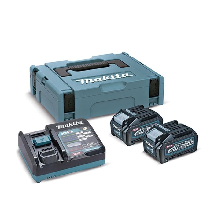 Kit de 2 baterías 40V 4Ah + Cargador Rápido + Maletín 191J97-1 MAKITA