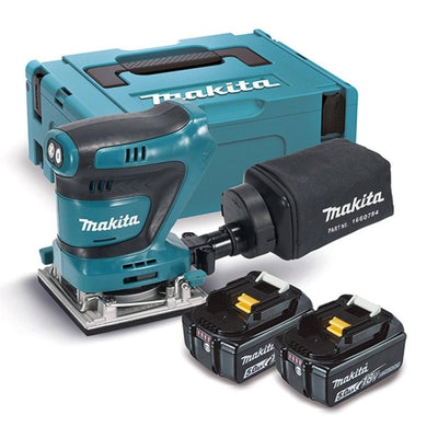 Lijadora Orbital 18V LXT 5,0Ah 114x140mm Pinzas DBO482RTJ MAKITA