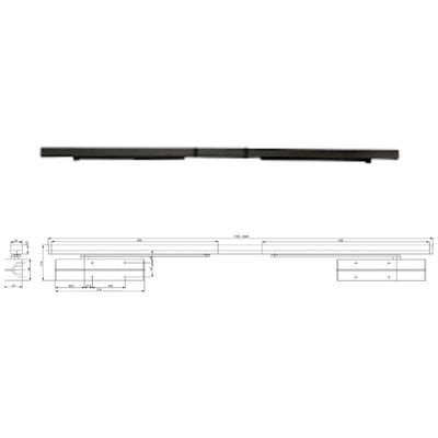 GUIA DOBLE DCG464----D9005 NEGRO PARA DC500/DC700 TESA