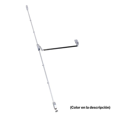 Barra Antipánico Global Sobreponer 2P-900 Gris Negro GL2S908GV TESA