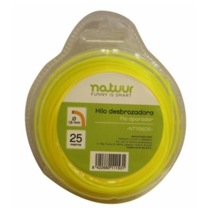 Hilo Desbrozador Redondo Nylon 1,6MM 25MT NATUUR