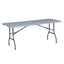 Mesa plegable de resina 180 x 70 x 73 cm – Ideal para jardín, eventos y camping
