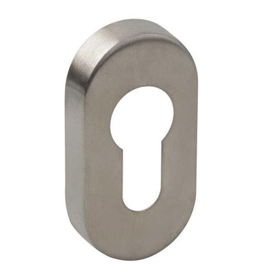 Roseta Oval con Bocallave Serie Acero 810 INOX DIVALFER