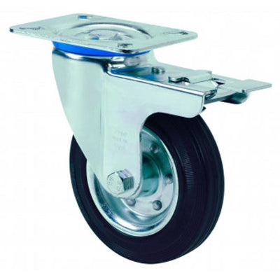 Rueda Goma Negra 125mm 140Kg  ALEX 2-1150