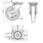 Rueda Poliamix 125mm 250Kg  ALEX 2-0239