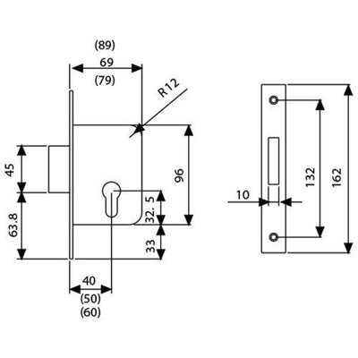 CERRADURA 2031/40/HN TESA SOLO PALETON