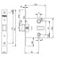 Picaporte Unificado Silencioso Inox 134USR5 TESA