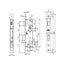 Cerradura para Embutir 741N253H8609 Acero Cromado ISEO