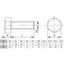 TORNILLO DIN 933 8.8 M14x50 ZIN (50 UD)