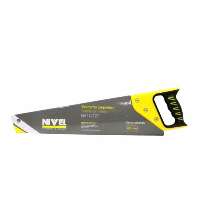 Serrucho de Carpintero para Madera 450mm NIVEL
