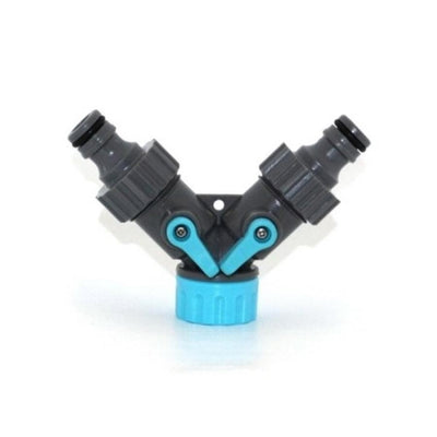 Conector de Riego de 2 Vías con Conexión Rápida