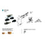Juego de Poleas 60Kg para Puertas Correderas Kit 4000 BRASSOCHO